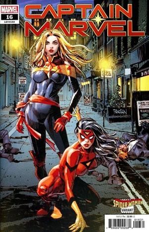 USA CAPTAIN MARVEL # 16  SPIDER-WOMAN COVER VARIANT | 759606092680 | KELLY THOMPSON - LEE GARBETT