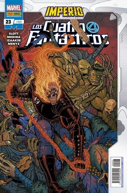 LOS 4 FANTÁSTICOS VOL 7 # 123 LOS 4 FANTÁSTICOS 23 | 977000554300000023 | PACO MEDINA - DAN SLOTT | Universal Cómics