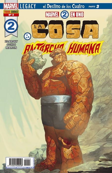 2aMA MARVEL 2 EN 1 LA COSA Y LA ANTORCHA HUMANA # 03 PORTADA ALTERNATIVA | 9999900056976 | CHIP ZDARSKY - VALERIO SCHITI | Universal Cómics