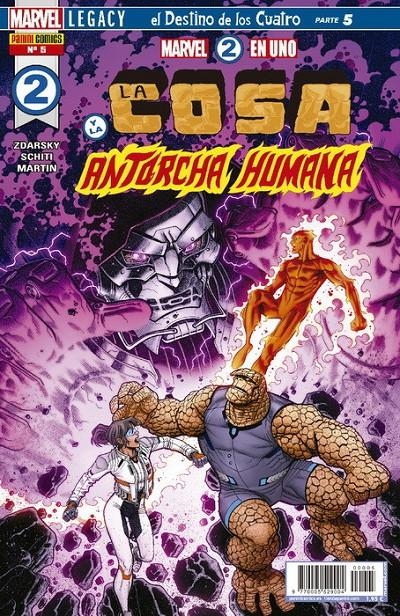 2aMA MARVEL 2 EN 1 LA COSA Y LA ANTORCHA HUMANA # 05 | 9999900056990 | CHIP ZDARSKY - VALERIO SCHITI | Universal Cómics