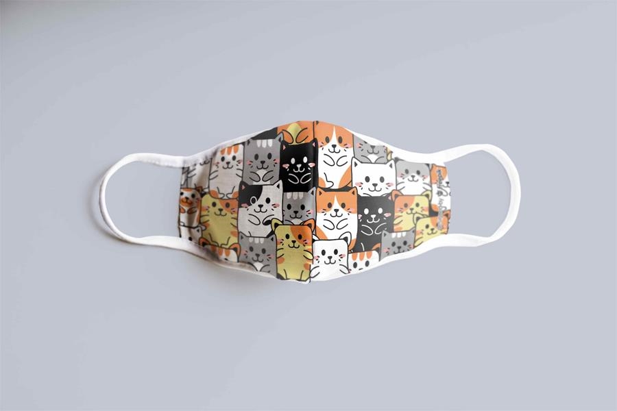 MASCARILLA INFANTIL GATITOS ESTAMPADO | 8435450247293 | Universal Cómics