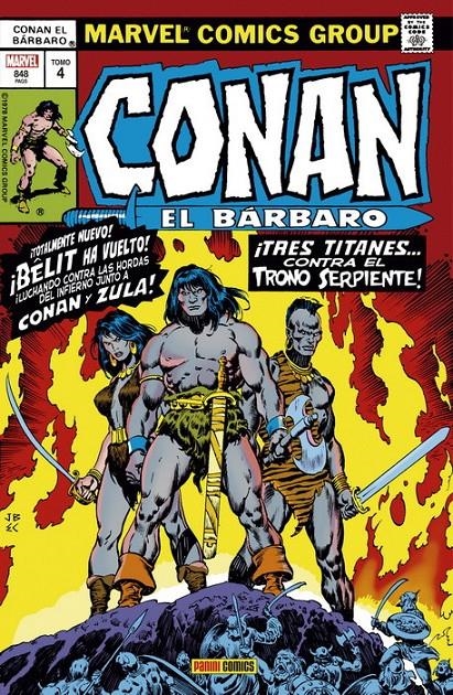 CONAN EL BÁRBARO MARVEL ÓMNIBUS # 04 TRES TITANES CONTRA EL TRONO SERPIENTE | 9788413349077 | ROY THOMAS - JOHN BUSCEMA | Universal Cómics