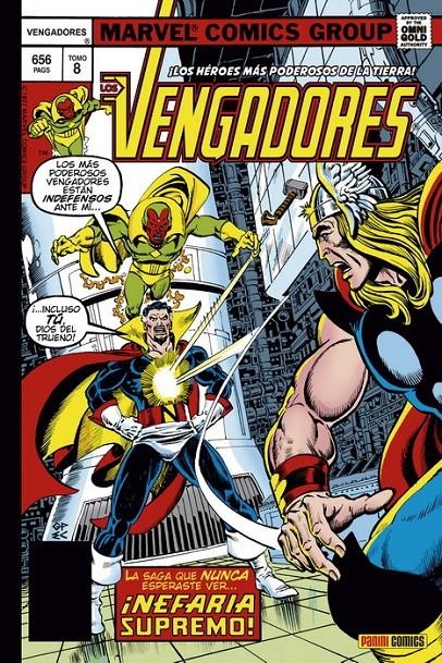 VENGADORES OMNIGOLD # 08 NEFARIA SUPREMO | 9788413349060 | GEORGE PÉREZ - SAL BUSCEMA - JIM STARLIN - JOHN BYRNE - DAVID WENZEL - JIM SHOOTER -DAVID MICHELINIE | Universal Cómics