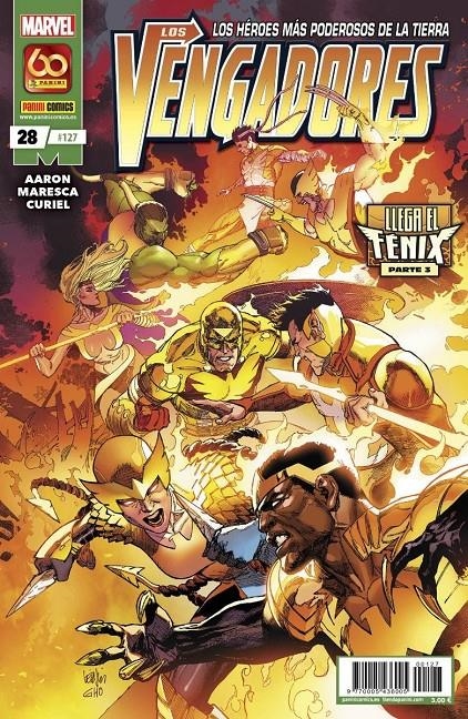 VENGADORES VOL 4 # 127 VENGADORES 28 | 977000543600500127 | LUCA MARESCA - JASON AARON | Universal Cómics