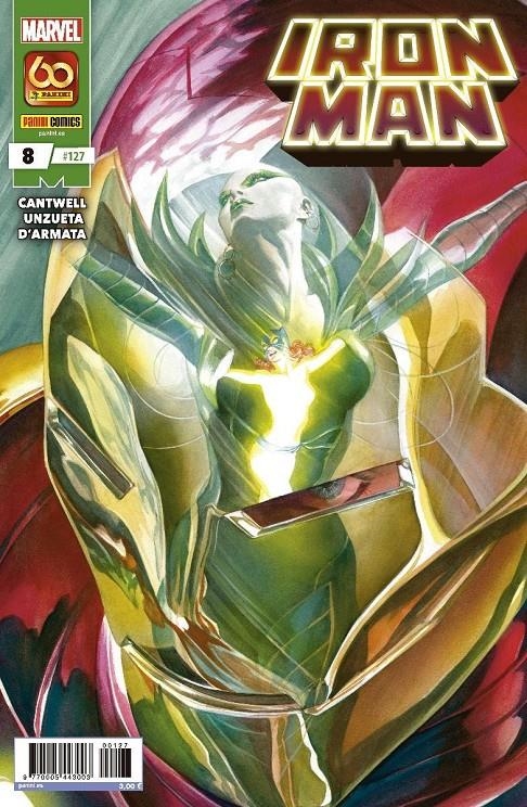 INVENCIBLE IRON MAN VOL 2 # 127 IRON MAN NUEVA ETAPA 8 | 977000544300300127 | ÁNGEL UNZUETA - CHRISTOPHER CANTWELL | Universal Cómics