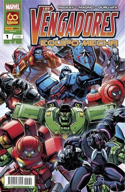 VENGADORES VOL 4 # 130 LOS VENGADORES EQUIPO MECHA 1 | 977000543600500130 | JED MACKAY - CARLOS MAGNO