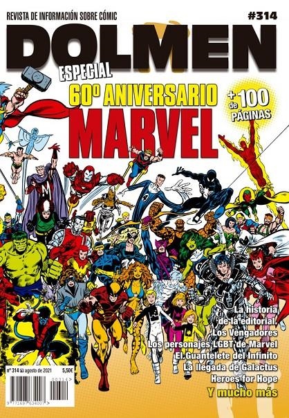 DOLMEN # 314 ESPECIAL 14 60º ANIVERSARIO MARVEL | 977169763400700314 | VARIOS AUTORES | Universal Cómics