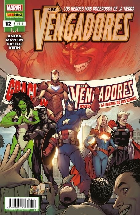 2AMA VENGADORES VOL 4 # 111 VENGADORES 12 | 9999900065510 | JASON AARON - STEFANO CASELLI - JASON MASTERS | Universal Cómics