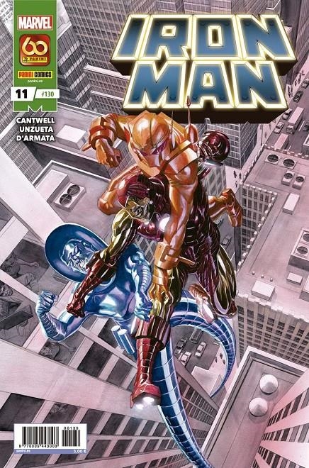 INVENCIBLE IRON MAN VOL 2 # 130 IRON MAN NUEVA ETAPA 11 | 977000544300300130 | ANGEL UNZUETA - CHRISTOPHER CANTWELL | Universal Cómics