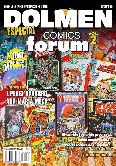 DOLMEN # 316 ESPECIAL CÓMICS FORUM VOLUMEN 2 | 977169763400700316 | VARIOS AUTORES | Universal Cómics