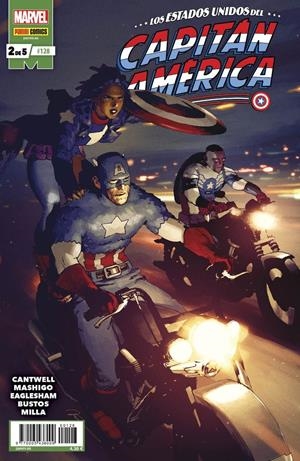 CAPITÁN AMÉRICA VOL 8 # 128 LOS ESTADOS UNIDOS DEL CAPITÁN AMÉRICA 2 | 977000543800900128 | CHRISTOPHER CANTWELL - MOHALE MASHIGO - DALE EAGLESHAM - NATACHA BUSTOS