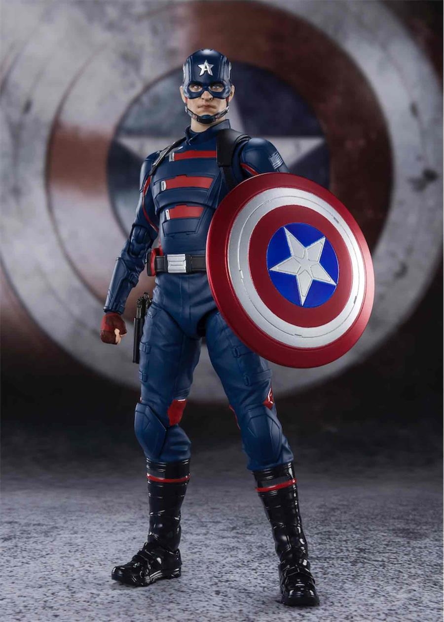 CAPTAIN AMERICA JOHN WALKER FIG 15CM MARVEL THE FALCON AND THE WINTER SOLDIER S.H.FIGUARTS | 4573102608758 | Universal Cómics