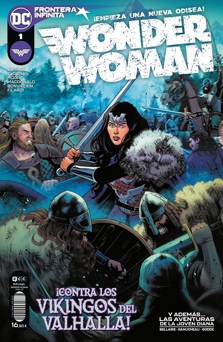 WONDER WOMAN # 37 NUEVA ETAPA 1 FRONTERA INFINITA | 9788419021991 | ANDY MCDONALD - BECKY CLOONAN - JORDIE BELLAIRE - MICHAEL CONRAD - PAULINA GANUCHEAU - TRAVIS MOORE | Universal Cómics