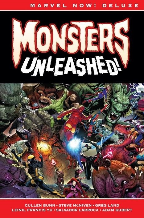 MONSTERS UNLEASHED! MARVEL NOW! DELUXE | 9788411013642 | LEINIL FRANCIS YU - ADAM KUBERT - GREG LAND - STEVE MCNIVEN - CULLEN BUNN - SALVADOR  | Universal Cómics