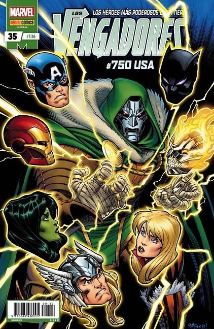 VENGADORES VOL 4 # 136 VENGADORES 35 NÚMERO 750 USA | 977000543600500136 | JAVIER GARRÓN - JASON AARON - CHRISTOPHER RUOCCHIO - STEVE MCNIVEN - AARON KUDER | Universal Cómics