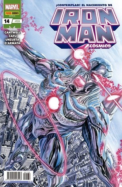 INVENCIBLE IRON MAN VOL 2 # 133 IRON MAN NUEVA ETAPA 14 | 977000544300300133 | CAFU - CHRISTOPHER CANTWELL - ANGEL UNZUETA | Universal Cómics