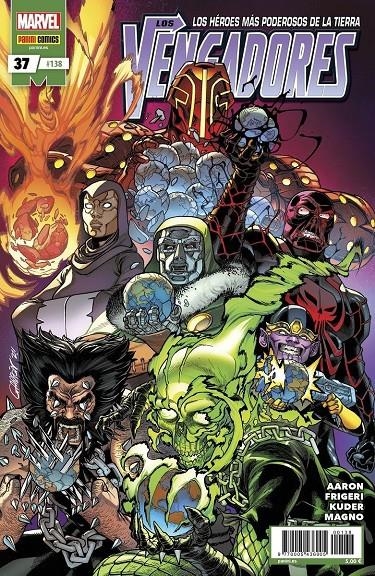 VENGADORES VOL 4 # 138 VENGADORES 37 | 977000543600500138 | JUAN FRIGERI - AARON KUDER - JASON AARON | Universal Cómics