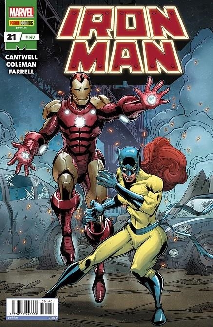 INVENCIBLE IRON MAN VOL 2 # 140 IRON MAN NUEVA ETAPA 21 | 977000544300300140 | CHRISTOPHER CANTWELL - RUAIRI COLEMAN | Universal Cómics