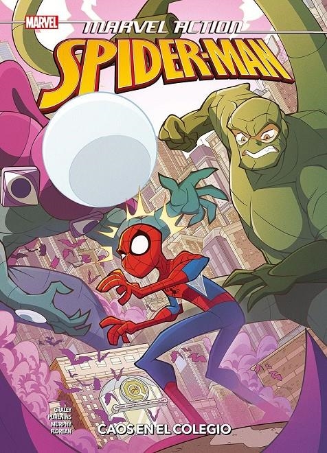 MARVEL ACTION SPIDER-MAN # 06 CAOS EN EL COLEGIO | 9788411014823 | SARAH GRALEY - STEF PURENINS - PHIL MURPHY - ARIANNA FLOREAN | Universal Cómics