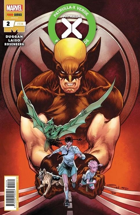 LA IMPOSIBLE PATRULLA-X # 134 PATRULLA-X VERDE 2 | 977000545800700134 | EMILIO LAISO - GERRY DUGGAN | Universal Cómics