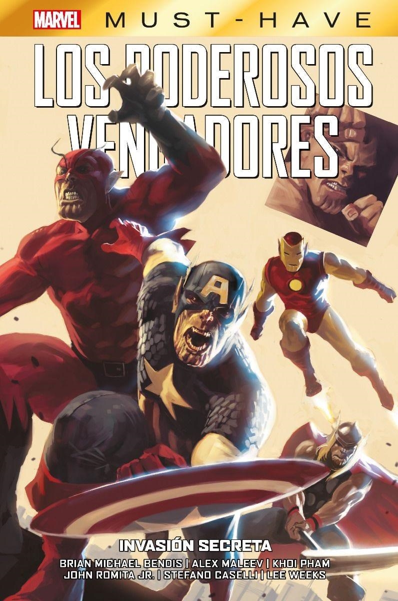 MARVEL MUST-HAVE PODEROSOS VENGADORES # 03 INVASIÓN SECRETA | 9788411500616 | ALEX MALEEV - JOHN ROMITA JR. - BRIAN MICHAEL BENDIS -  STEFANO CASELLI | Universal Cómics