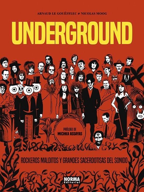 UNDERGROUND, ROCKEROS MALDITOS Y GRANDES SACERDOTISAS DEL SONIDO | 9788467957822 | ARNAUD LE GOUËFFLEC - NICOLAS MOOG | Universal Cómics