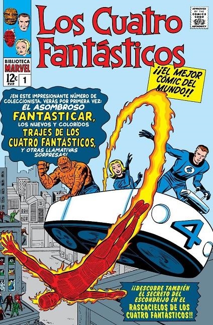 BIBLIOTECA MARVEL LOS 4 FANTÁSTICOS # 01 DE 1961 A 1962 | 9788411501064 | STAN LEE - JACK KIRBY - OTROS | Universal Cómics