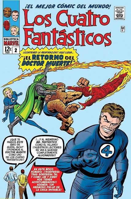 BIBLIOTECA MARVEL LOS 4 FANTÁSTICOS # 02 DE 1962 A 1963 | 9788411501606 | STAN LEE - JACK KIRBY - OTROS | Universal Cómics