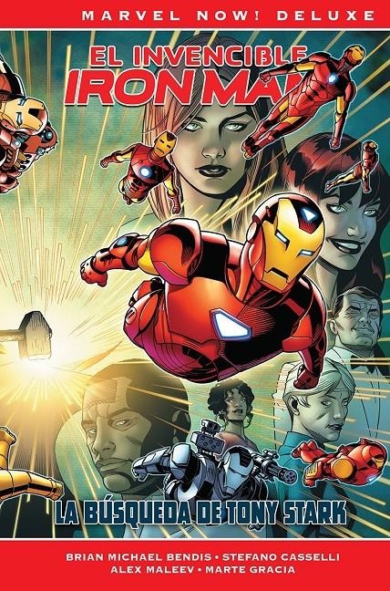 INVENCIBLE IRON MAN MARVEL NOW! DELUXE # 05 LA BÚSQUEDA DE TONY STARK | 9788411502290 | BRIAN MICHAEL BENDIS - STEFANO CASELLI - ALEX MALEEV - MARTE GRACIA | Universal Cómics