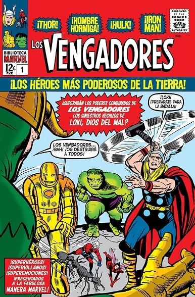 BIBLIOTECA MARVEL LOS VENGADORES # 01 DE 1963 A 1964 | 9788411503310 | STAN LEE -JACK KIRBY | Universal Cómics