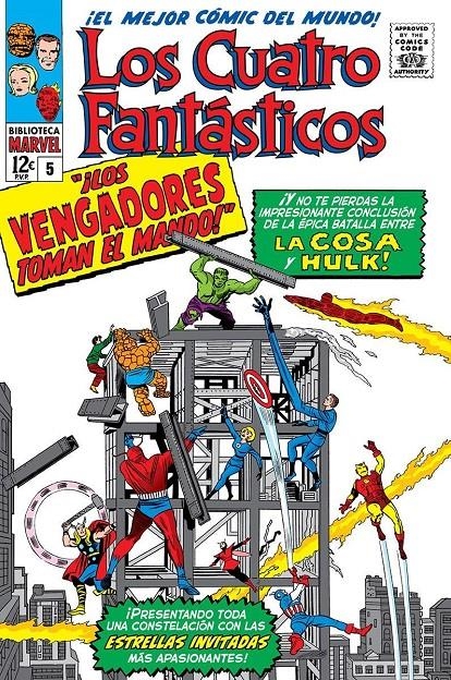 BIBLIOTECA MARVEL LOS 4 FANTÁSTICOS # 05 DE 1963 A 1964 | 9788411503334 | STAN LEE - JACK KIRBY - OTROS | Universal Cómics