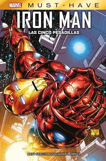 MARVEL MUST HAVE EL INVENCIBLE IRON MAN, LAS CINCO PESADILLAS | 9788411502320 | MATT FRACTION - SALVADOR LARROCA | Universal Cómics