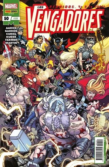 VENGADORES VOL 4 # 151 VENGADORES 50 | 977000543600500151 | AARON KUDER - JAVIER GARRÓN - JASON AARON | Universal Cómics