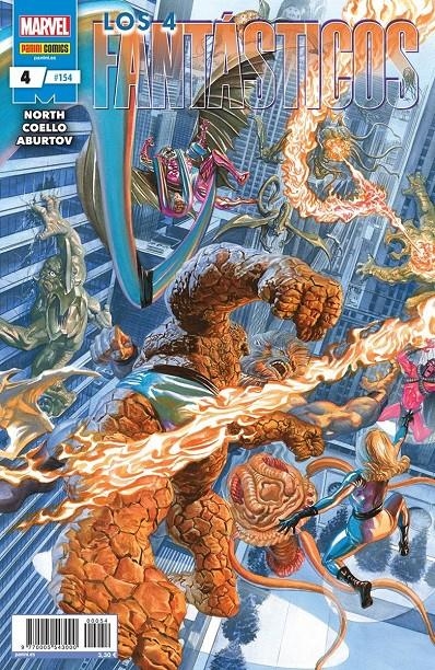 LOS 4 FANTÁSTICOS VOL 7 # 154 LOS 4 FANTÁSTICOS 04 | 977000554300000054 | RYAN NORTH - IBAN COELLO | Universal Cómics