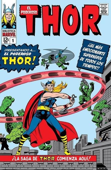 2AMA BIBLIOTECA MARVEL EL PODEROSO THOR # 01 DE 1962 A 1963 | 9999900086805 | STAN LEE - JACK KIRBY - AL HARTLEY -LARRY LIEBER - JOE SINNOTT | Universal Cómics