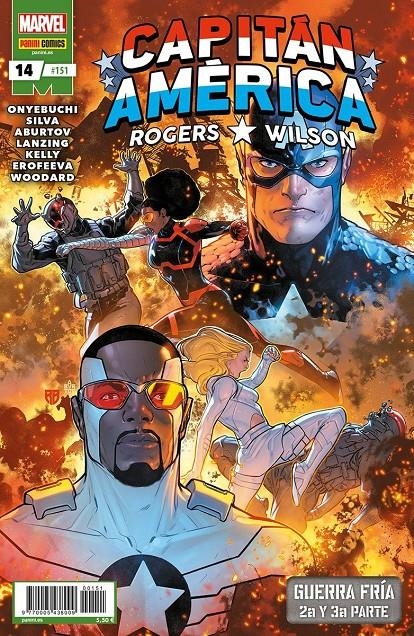 CAPITÁN AMÉRICA VOL 8 # 151 ROGERS / WILSON, CAPITÁN AMÉRICA 14 | 977000543800900151 | R. B. SILVA - TOCHI ONYEBUCHI - COLLIN KELLY - JACKSON LANZING - ALINA EROFEEVA | Universal Cómics