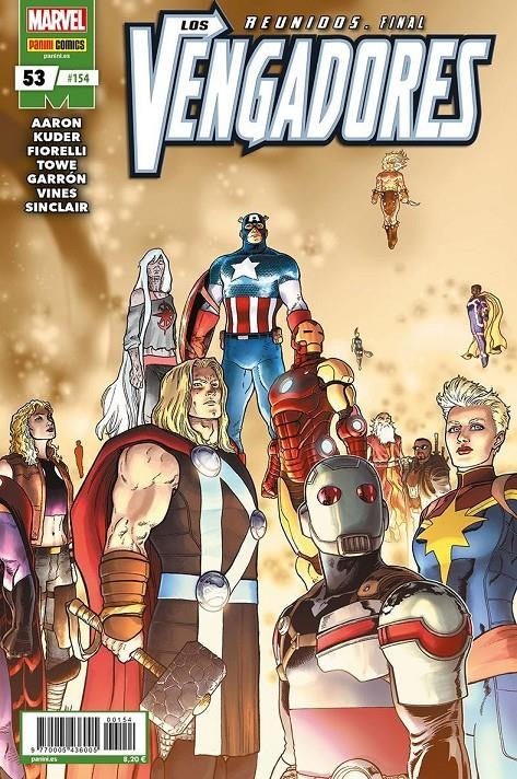 VENGADORES VOL 4 # 154 VENGADORES 53 | 977000543600500154 | IVAN FIORELLI - JIM TOWE - AARON KUDER - JAVIER GARRÓN - JASON AARON | Universal Cómics