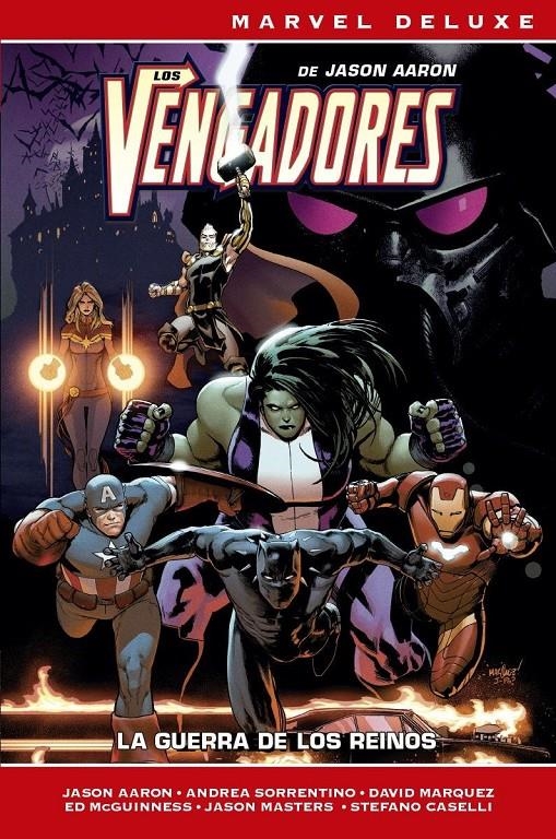 MARVEL DELUXE LOS VENGADORES DE JASON AARON # 02 LA GUERRA DE LOS REINOS | 9788411506984 | JASON AARON - ANDREA SORRENTINO - JASON MASTERS - DAVID MARQUEZ - ED MCGUINNESS - STEFANO CASELLI  | Universal Cómics