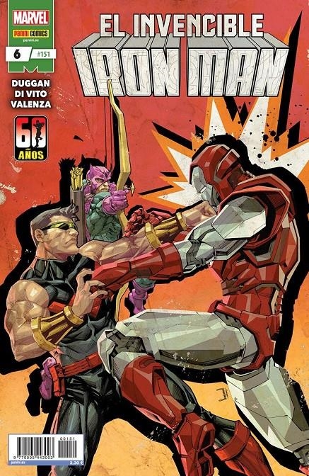 INVENCIBLE IRON MAN VOL 2 # 151 EL INVENCIBLE IRON MAN 6 | 977000544300300151 | ANDREA DI VITO - GERRY DUGGANN | Universal Cómics