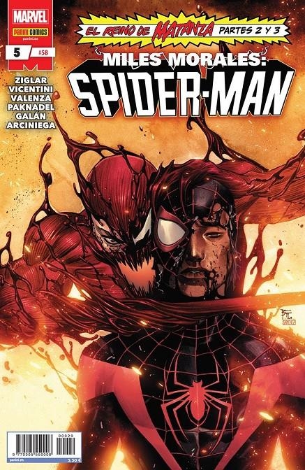 SPIDER-MAN # 58 MILES MORALES 05 | 977000555000800029 | CODY ZIGLAR - ALEX PAKNADEL - FRANCESCO MANNA - FEDERICO VICENTINI | Universal Cómics