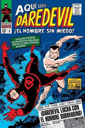 BIBLIOTECA MARVEL DAREDEVIL # 02 DE 1965 A 1966 | 9788411507516 | JOHN ROMITA SR - JACK KIRBY - WALLY WOOD - BOB POWELL - STAN LEE | Universal Cómics