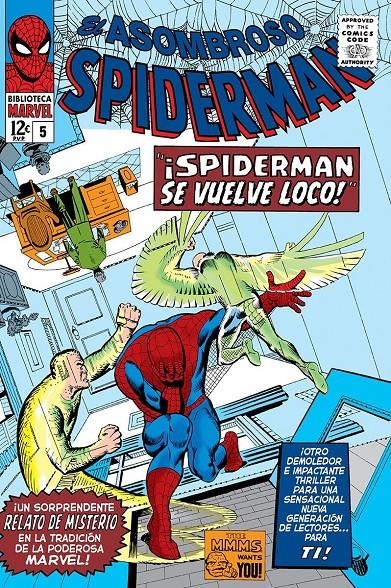 BIBLIOTECA MARVEL EL ASOMBROSO SPIDERMAN # 05 DE 1965 | 9788411507530 | STAN LEE - STEVE DITKO | Universal Cómics