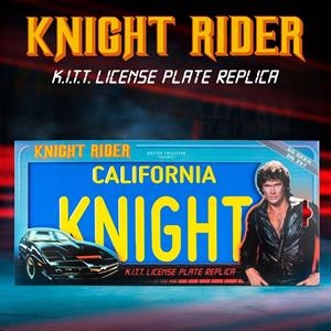 MATRÍCULA RÉPLICA 33,5 CM EL COCHE FANTÁSTICO KNIGHT RIDER | 8437017951728