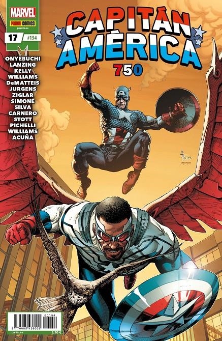 CAPITÁN AMÉRICA VOL 8 # 154 ROGERS / WILSON, CAPITÁN AMÉRICA 17 | 977000543800900154 | DAN JURGENS - R.B. SILVA - CARMEN CARNERO - CODY ZIGLAR - TOCHI ONYEBUCHI - COLLIN KELLY