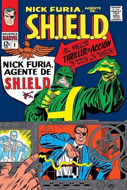 BIBLIOTECA MARVEL NICK FURIA, AGENTE DE S.H.I.E.L.D. # 01 DE 1965 A 1966 | 9788411508513 | HOWARD PURCELL - JACK KIRBY - STAN LEE - JOHN SEVERIN - DON HECK | Universal Cómics