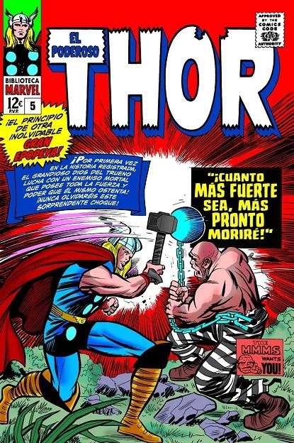 BIBLIOTECA MARVEL EL PODEROSO THOR # 05 DE 1965 | 9788411508490 | STAN LEE - JACK KIRBY | Universal Cómics