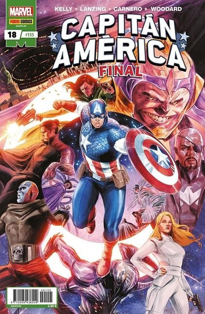 CAPITÁN AMÉRICA VOL 8 # 155 ROGERS / WILSON, CAPITÁN AMÉRICA 18 | 977000543800900155 | CARMEN CARNERO, COLLIN KELLY - JACKSON LANZING | Universal Cómics