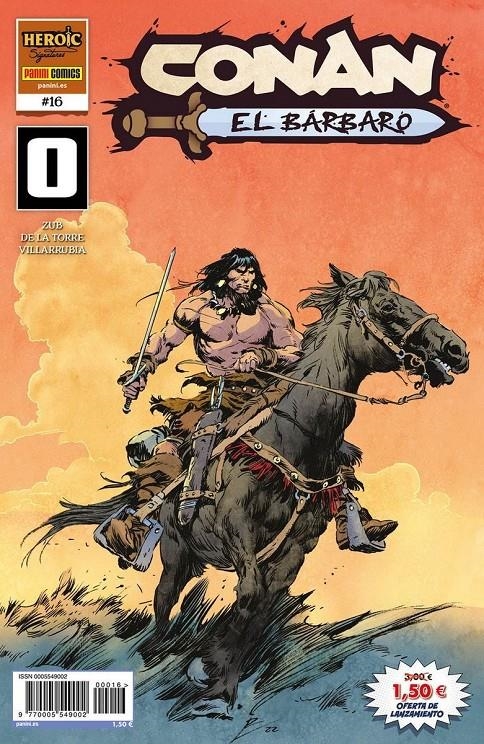 CONAN EL BÁRBARO # 16 CONAN EL BÁRBARO 0 | 977000554900200016 | JIM ZUB - ROBERTO DE LA TORRE | Universal Cómics