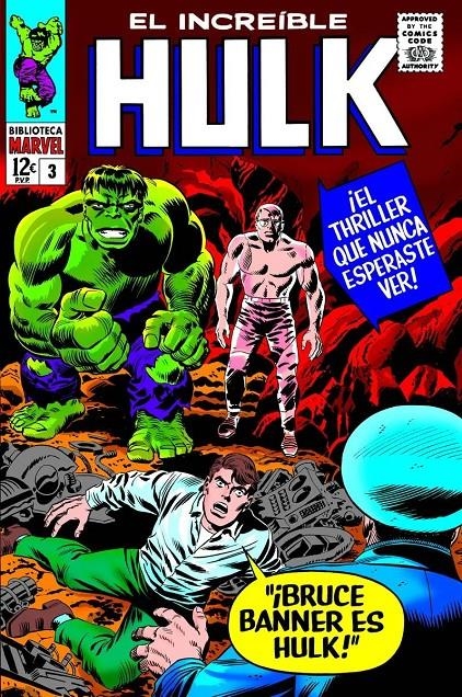 BIBLIOTECA MARVEL EL INCREÍBLE HULK # 03 DE 1965 A 1966 | 9788411509077 | STAN LEE - JACK KIRBY | Universal Cómics