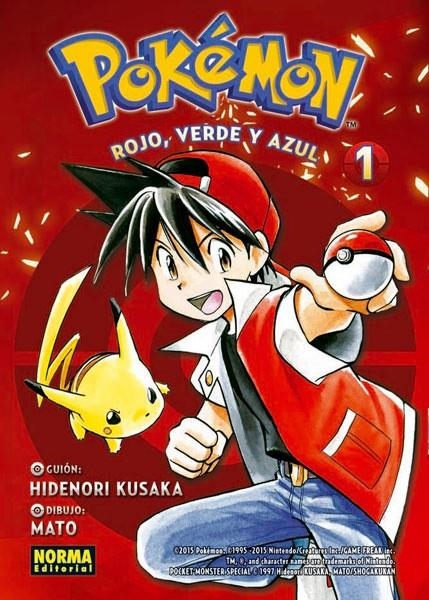 POKÉMON # 01 ROJO, VERDE Y AZUL NUEVA EDICIÓN | 9788467964974 | HIDENORI KUSAKA - MATO | Universal Cómics